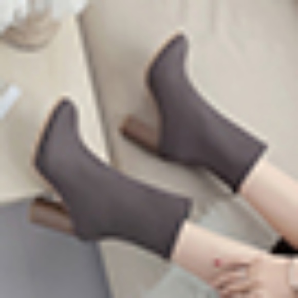 Grey Ankle Chukka Boot - Zippered Ankle Back - Picture 3 of 5